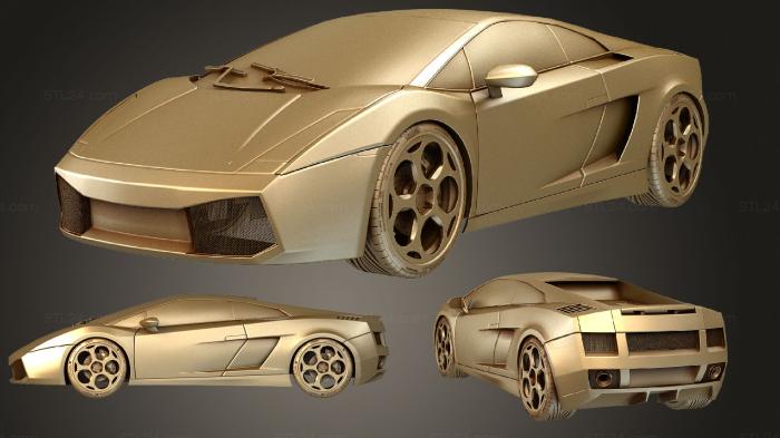 Автомобили и транспорт (Галлардо макс2012, CARS_1686) 3D модель для ЧПУ станка